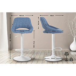 Tabouret de bar Milet - Blanc