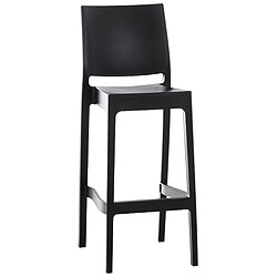 Tabouret de bar Maya - Noir