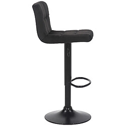 Acheter Tabouret de bar Feni en velours - Noir