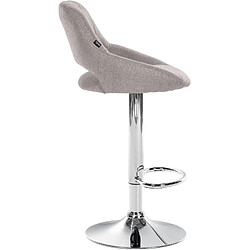 Lot de 2 tabourets de bar relevables - Gris pas cher
