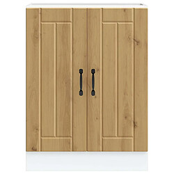 Acheter vidaXL Meuble de base de lavabo Lucca chêne artisanal bois ingénierie