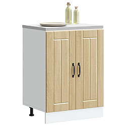 Avis vidaXL Meuble de base de lavabo Lucca chêne sonoma bois d'ingénierie