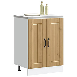Avis vidaXL Meuble de base de lavabo Lucca chêne artisanal bois ingénierie