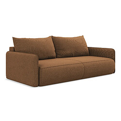 Makamii canapé d'angle convertible 3 places droit - Vert foncé