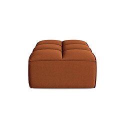 Avis Makamii pouf carré en velours - Terracotta