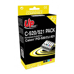 Uprint Pack cartouches encre Canon - Noir et couleurs