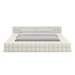 Lit Akela Makamii - Velours Beige Clair 160x200 cm