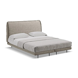 makamii Lit Coffre HAUKE Chenille Noir