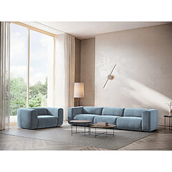 Makamii canapé droit 3 places - Bleu jean
