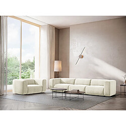 Makamii Canapé droit 3 places modulable - Beige