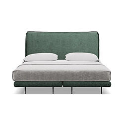 Lit Makamii Halia 180x200 cm - Chenille Vert