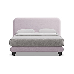Lit Makamii Ilima 180x200 cm - Velours Lavande