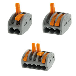 Wago bornes à levier multi-entrées - Lot de 20