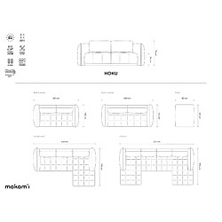 Makamii Hoku - Chenille Gris clair pas cher