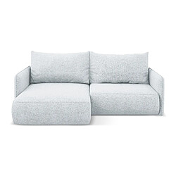 Avis Makamii Nanea - Canapé d’angle 2,5 places gauche convertible bleu clair