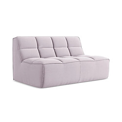 Canapé d'angle Makamii Kona - Sans accoudoir - Tissu gris