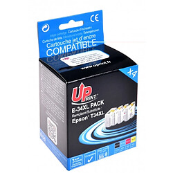 Uprint Cartouches encre 34XL - Noir et couleurs