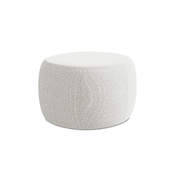 Makamii Pouf carré scandinave - Bleu jean