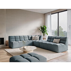 Lit rembourré Makamii Halia chenille - 140x200 cm - Noir