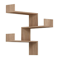 Hanah home Étagère murale d'angle Luksa - Beige