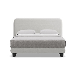 Lit Ilima Makamii - Velours Argent 180x200 cm