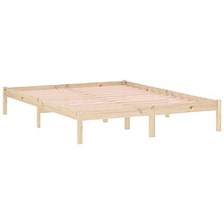 Avis vidaXL Cadre de lit sans matelas 152x203 cm bois massif de pin