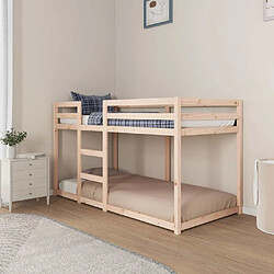 Acheter vidaXL Lit superposé sans matelas 90x190 cm bois de pin massif