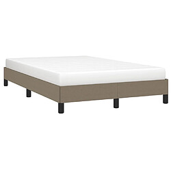 Acheter vidaXL Cadre de lit sans matelas taupe 120x190 cm tissu