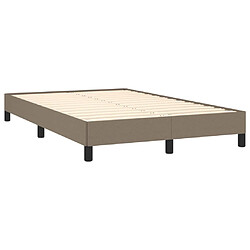 Avis vidaXL Cadre de lit sans matelas taupe 120x190 cm tissu