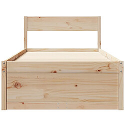 Acheter vidaXL Cadre de lit sans matelas 90x190 cm bois de pin massif