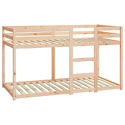 Avis vidaXL Lit superposé sans matelas 90x190 cm bois de pin massif