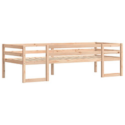 Avis vidaXL Cadre de lit pour enfants sans matelas 90x190 cm pin massif