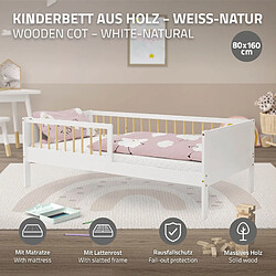 ML-Design Lit Enfant Bois 80x160