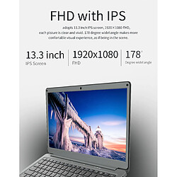 Yonis PC portable ultraportable - Gris