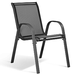 Acheter Idmarket MARKET Salon POLY extensible gris foncé