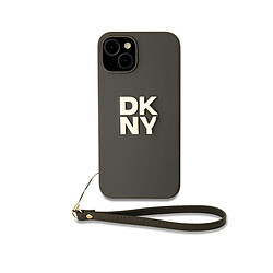 DKNY Coque Apple iPhone 13 avec Logo - Marron