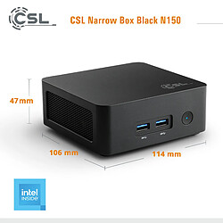 CSL-Computer CSL Computer Narrow Box Black