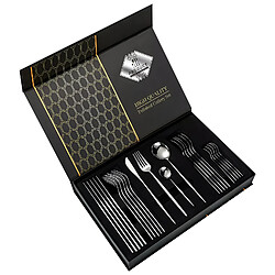 Cheffinger Set de Couverts 24 Pièces Argent