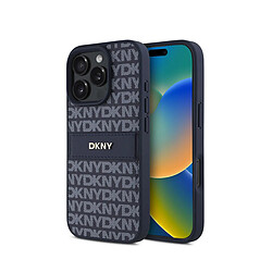 Coque iPhone 16 Pro Max - DKNY Tonal Stripe Bleu