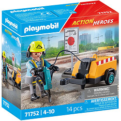 Playmobil® PLAYMOBIL 71752 Ouvrier et Marteau-piqueur