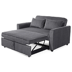 Bestmobilier Ernest - Canapé Convertible Gris