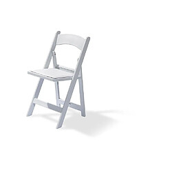 Materiel Chr Pro Chaises de réception pliables blanches