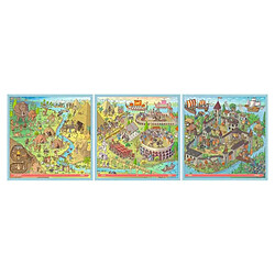 Ravensburger Puzzle Up! Histoire 3 Puzzles Éducatifs