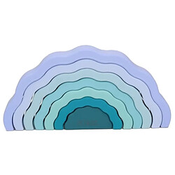 1001jouets Arc-en-ciel d'éveil en silicone - Bleu