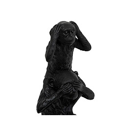 Acheter But Statue résine singes Pan Noir