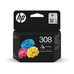 Cartouche d'encre HP 308 authentique tricolore (7FP20UE) pour HP Envy 6110, 6120, 6130, 6520, 6530