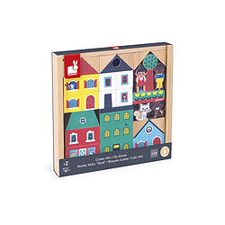 Juratoys-Janod Cubes à Empiler la Ville