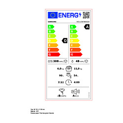 Samsung WD11DB7B85GWU3 - Blanc pas cher