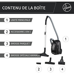 Hoover HE120PET - Gris