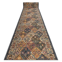 RUGSX MODERN CLASSIC Tapis couloir beige 120x320 cm Tapis de couloir antidérapant - Beige et gris - Polyamide - 120 x 320 cm